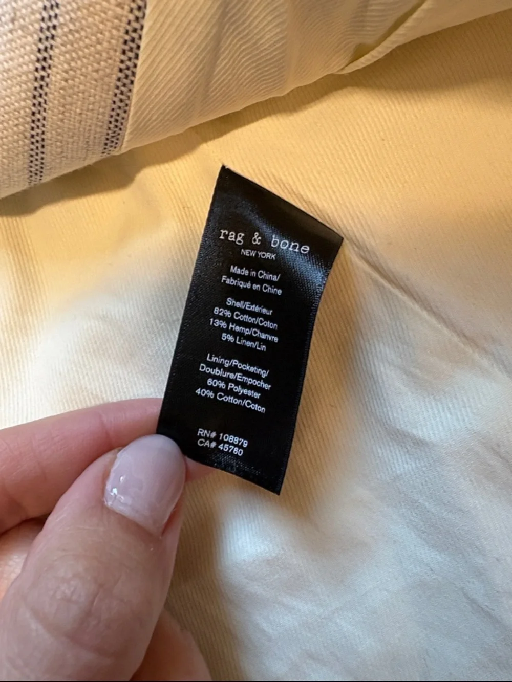 Rag & Bone Ethel Grey and Linen Striped Vest, 10 - Picture 3 of 9